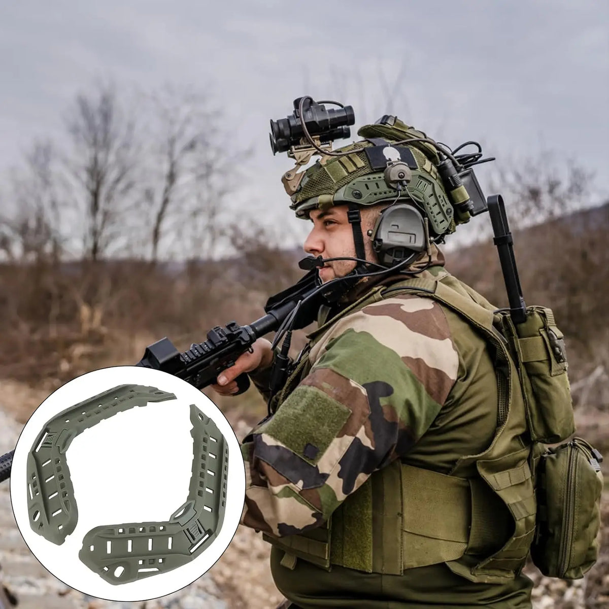 Tactical FAST Helmet Side Guide Rail ARC Helmet Mount Rail Hunting Airsoft FAST Helmet Accessories
