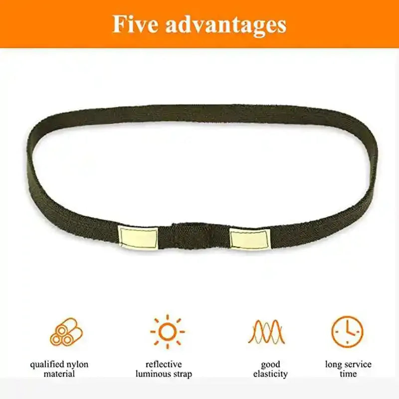 1/2PCS Green Tactical Helmet Strap Reflective Camo Strap Helmets Band Straps for M1 M88 MICH Helmet