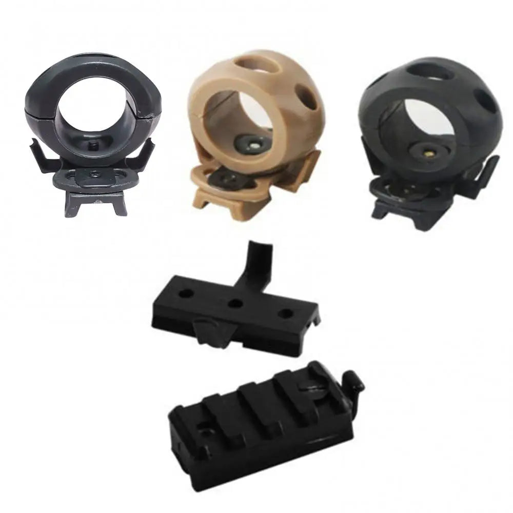 Helmet Flashlight Holder Clip 20-24mm Special Lighting Flashlight Fast Tactical Helmet Mount Clamp Adapter Helmet Accessories