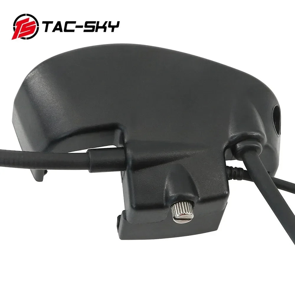 TS TAC-SKY Microphone and K-Tip 2-Pin U94 PTT for Howard Leight Impact Tactical Electronic earmuff Sport Noise Canceling Headset