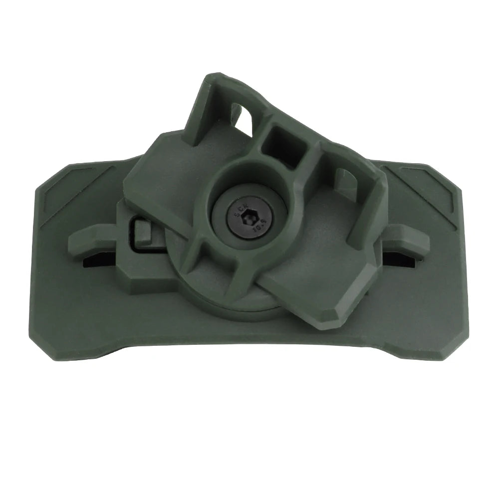 Universal helmet tactical light adapter,angle adjustment fits picatinny rail/X300/X400/TLR-1 hunting airsoft Velcro Installation