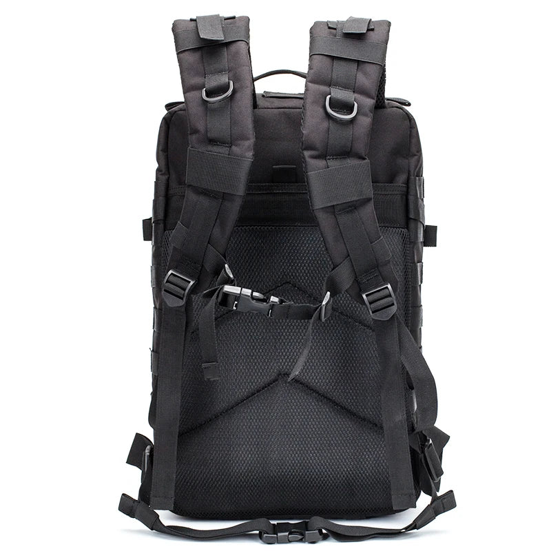40L Waterproof Nylon Tactical Backpack with Molle System for Camping Hunting Fishing Travel Sports And Hiking