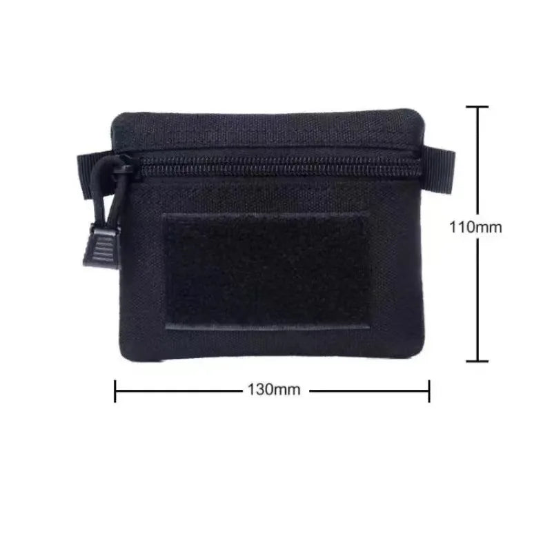 EDC Molle Waist Pouch Waterproof Portable Zipper Wallet Pack for Outdoor Camping Hiking Hunting Travel