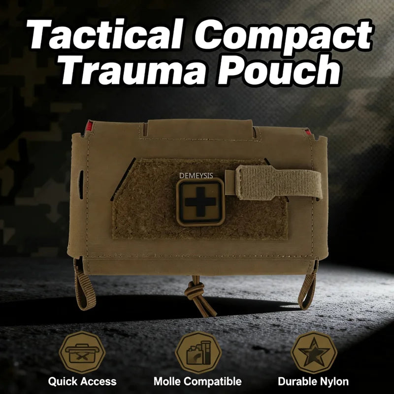 Tactical IFAK Medical Pouch Quick Deployment Compact EDC Utility Organizer Pouch for Hiking Hunting Camping Emergency Bag