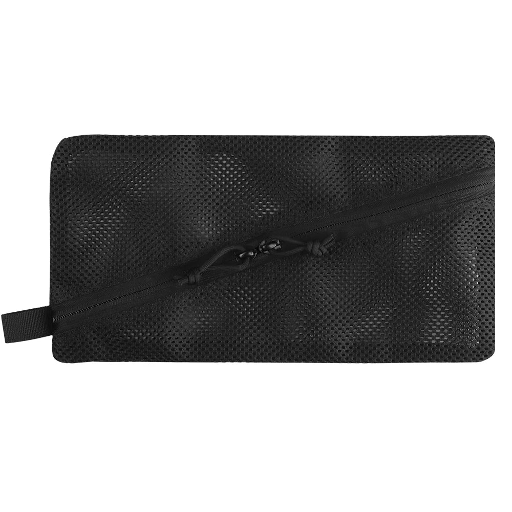 Tactical Mesh EDC Pouch Bag Utility Tool Gear Backpack Organizer Pocket Insert Modular Admin Pouch Camping Travel Hunting Bag