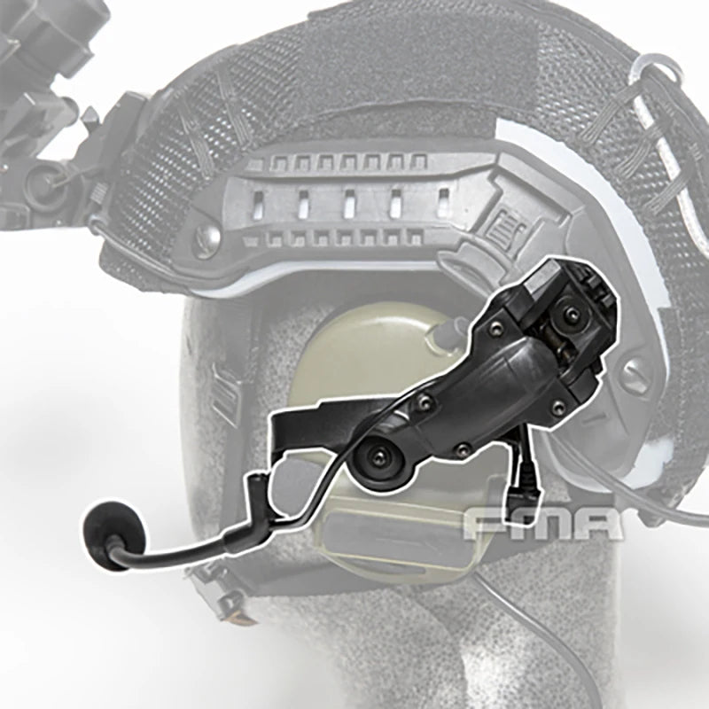 FMA Tactical Headphone Bracket FMA COMTAC Flip Back Helmet Bracket C3 to AMP Headphone Bracket