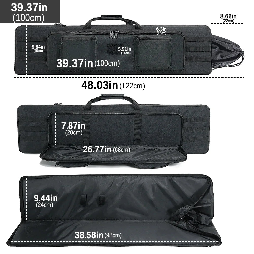 100/120cm Gun Bag Rifle Case Backpack Sniper Gun Carry Protection Bag Airsoft Shooting Gun Bag Hunting Accessories