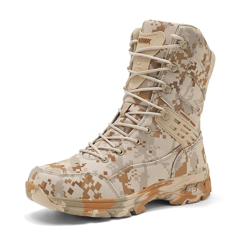 High Quality Men's Outdoor Boots Camouflage Hunting Man Trekking Boot Anti-slip Waterproof Boots Men botas senderismo hombre