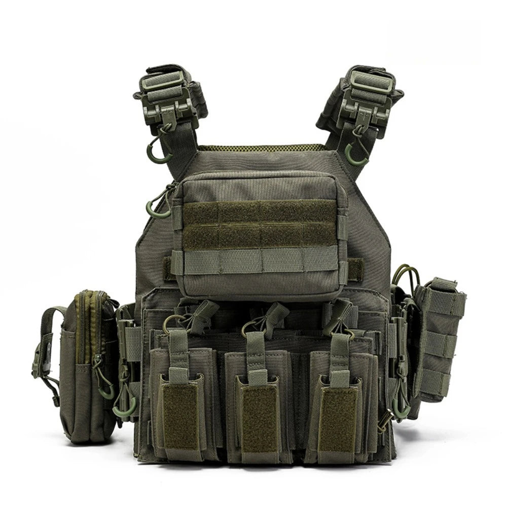 1000D JPC Tactical Vest with Pouches Modular MOLLE Plate Carrier Quick Release Outdoor Hunting Airsoft Vest ﻿Hunting Vest