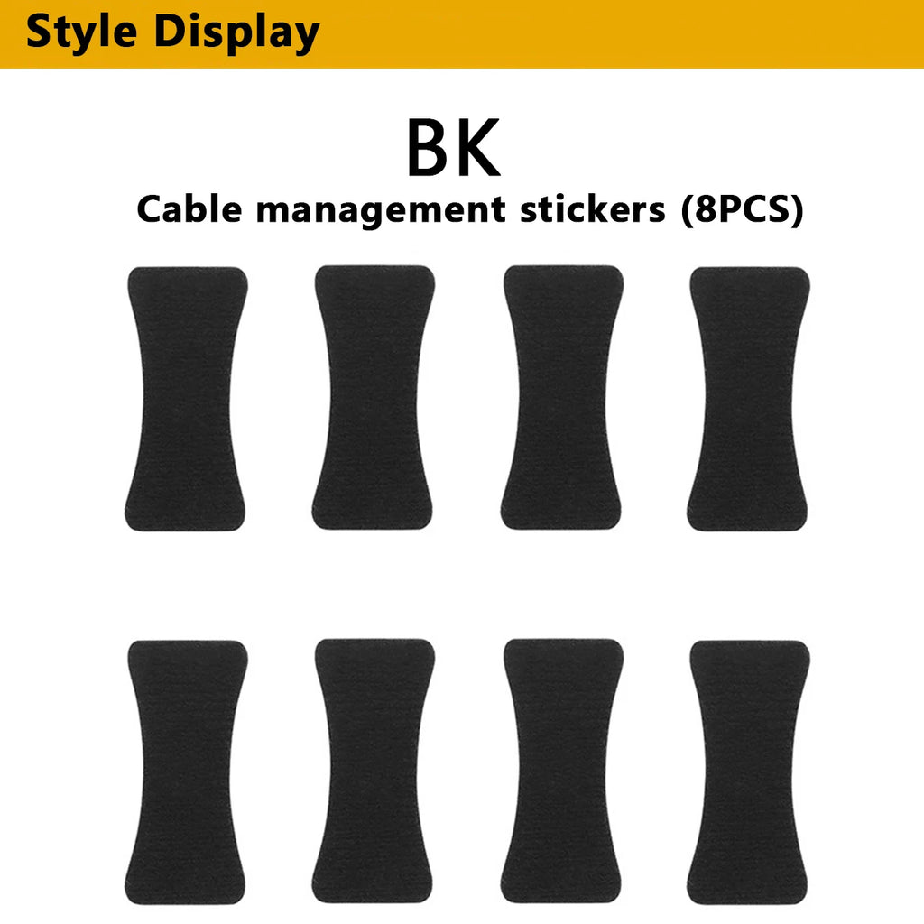 Tactical Helmet Cable Management Kits Wires Cord Collected Organizer Hook NVG Comms Loop Straps Accessories 8pcs High Quality