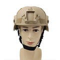 Green Airsoft Helmet MICH 2000 6mm ABS Plastic Adjustable Paintball Tactical Helmet with Protection Front NVG Mount Side Rail