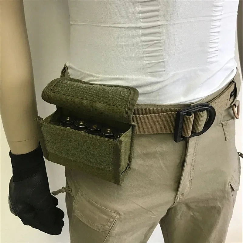 Hunting 10 Round Shot Shotshell Reload Holder Molle Pouch for 12 Gauge/20G Magazine Pouch Ammo Round Cartridge Holder Bag