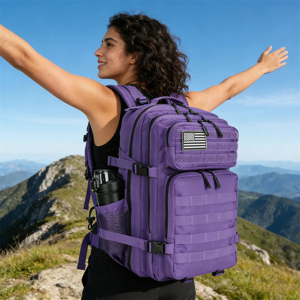 45L Tactical Backpack 3P Bag 3 Days Assault Outdoor Backpack Waterproof Climbing Rucksack Camping Hiking Hunting Mochila Bag
