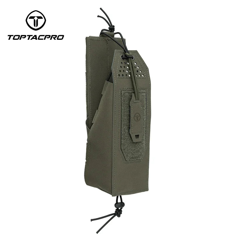 TOPTACPRO Tactical Radio Pouch For Walkie Talkie MOLLE MBITR PRC148 152 Radio Holster Tool Pouch 8533