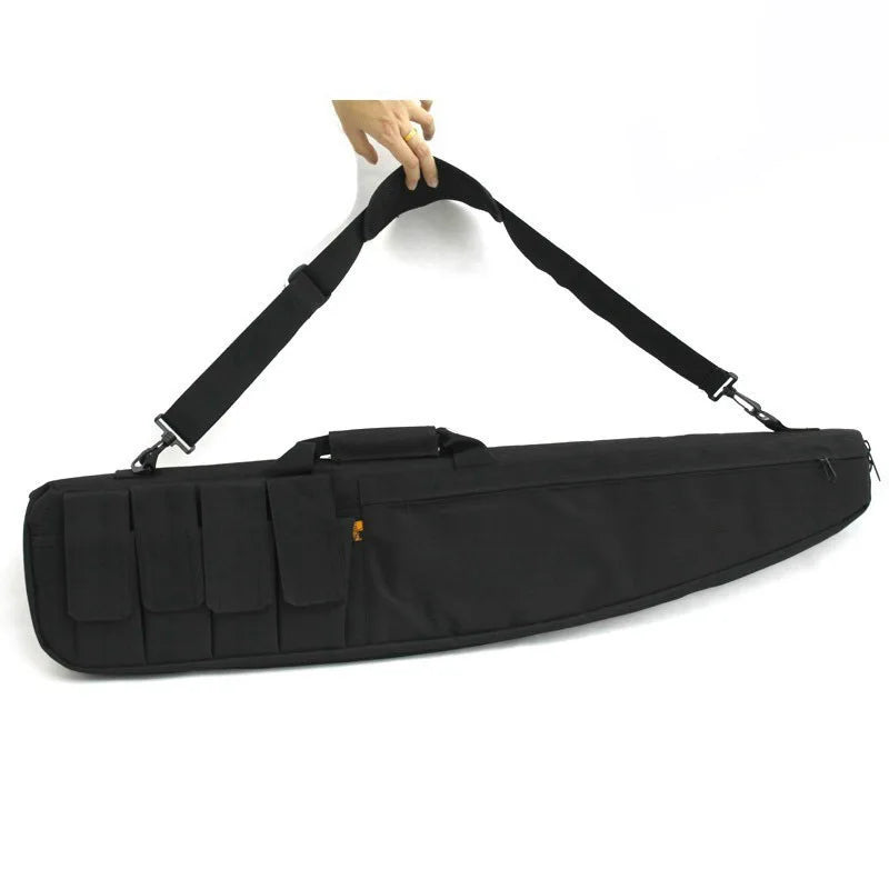 Soft Rifle Gun Case Shotgun Carrying Bag Outdoor Fishing Bag with Slant Opening Adjustable Shoulder Sling Tactical Accessory Bag
