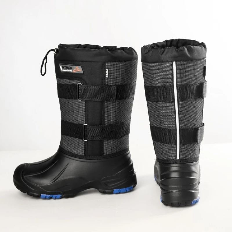 Winter Boots 2026 New Camouflage Snow Boots Men Shoes Rain Waterproof With Fur Plush Warm Male Casual Mid-Calf Work Fishing Boot