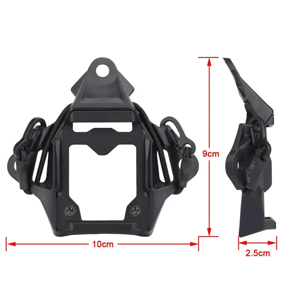 Aluminum Alloy VAS Shroud NVG Mount Adapter with Hook Rope Tactical Helmet Bracket Accessories for FAST Helmet Outdoor Airsoft