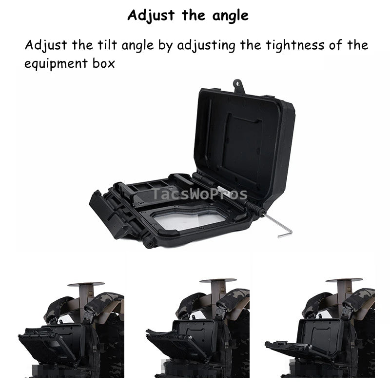 Tactical MOLLE Mobile Phone Box V2/V2 Plus Hunting Vest Plate Carrier Navigation Board CS Airsoft Paintball Wargame Phone Holder