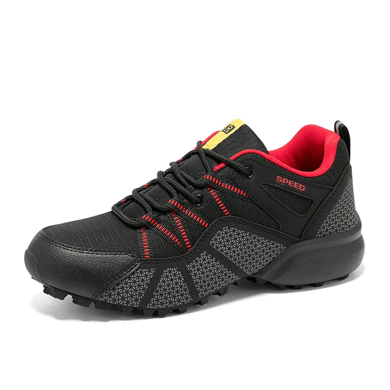 New Men Waterproof Hiking Shoes Outdoor Hiking Tactical Training Boots Comfortable Leather Hiking Sports Shoes Men
