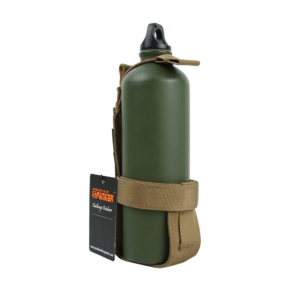 Tactical Molle Water Bottle Holder Bag Lightweight Bottle Holder Kettle Carrier Pouch Outdoor Hiking Camping Supplies