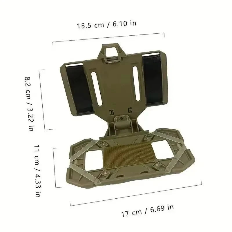 NEW Tactical MOLLE Foldable Navigation Board Chest Mount Phone Holder Tactical Vest Admin Panel Hunting Outdoor Gear Accessories