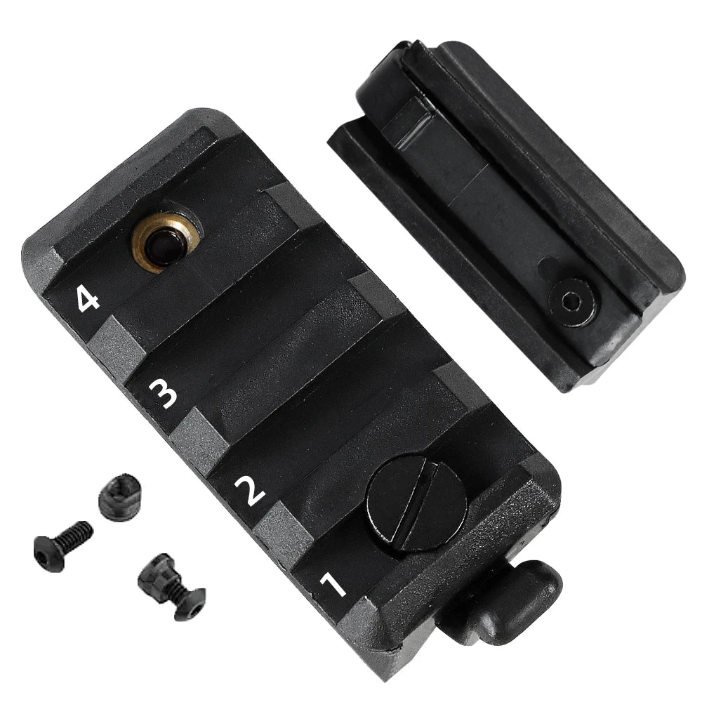 2 Pcs Multifunctional Tactical Helmet Rail Slider Adapter Flashlight Clip Mount Accessories for Airsoft Outdoor Sports Helmet