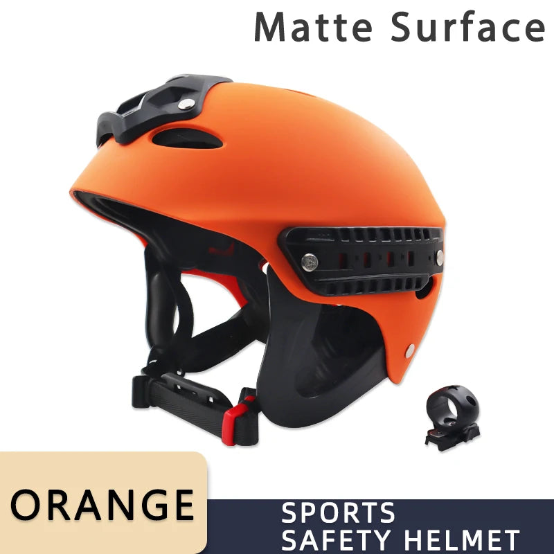 NEW Guide Rail Water Surfing Drifting Rescue with Ear Protection Helmet Water Rescue Helmet Skiing Sport Cycling Adjustable