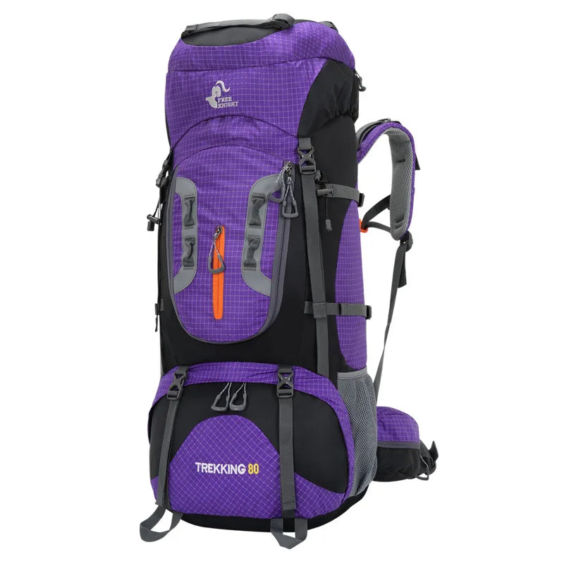 Outdoor Tactical Backpack Hiking Travel Camping Waterproof Mountaineering Molle Large Capacity Storage Bag 80L Climbing Rucksack