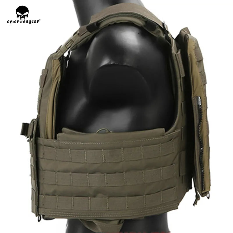 Emersongear Tactical Quick Release Vest Plate Carrier MOLLE Outdoor Protective Gear for Airsoft Paintball Hunting