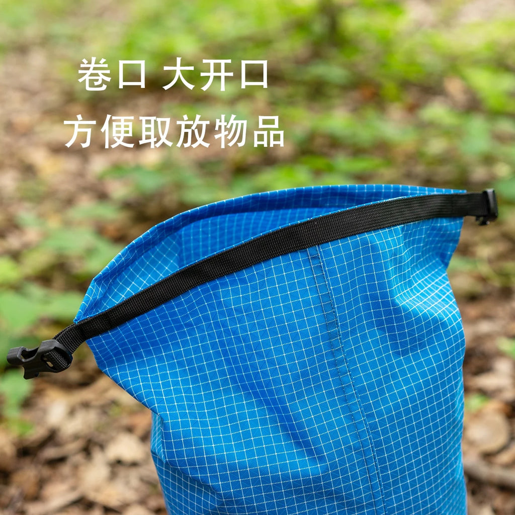 Dyneema X-gripstop storage bag 10L Ultralight 70g Roll-top compression bag DuraFlex Buckle Camping Hiking Outdoor storage bags