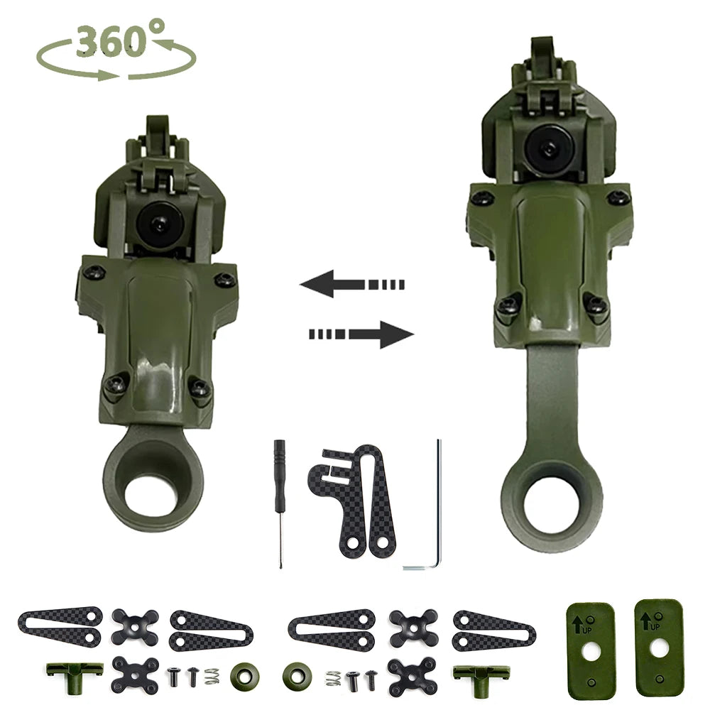 New Noise Canceling Headphones Helmet Mounting Brackets FAST Helmet Rail Adapter Kit for COMTAC II III Series Tactical Headsets