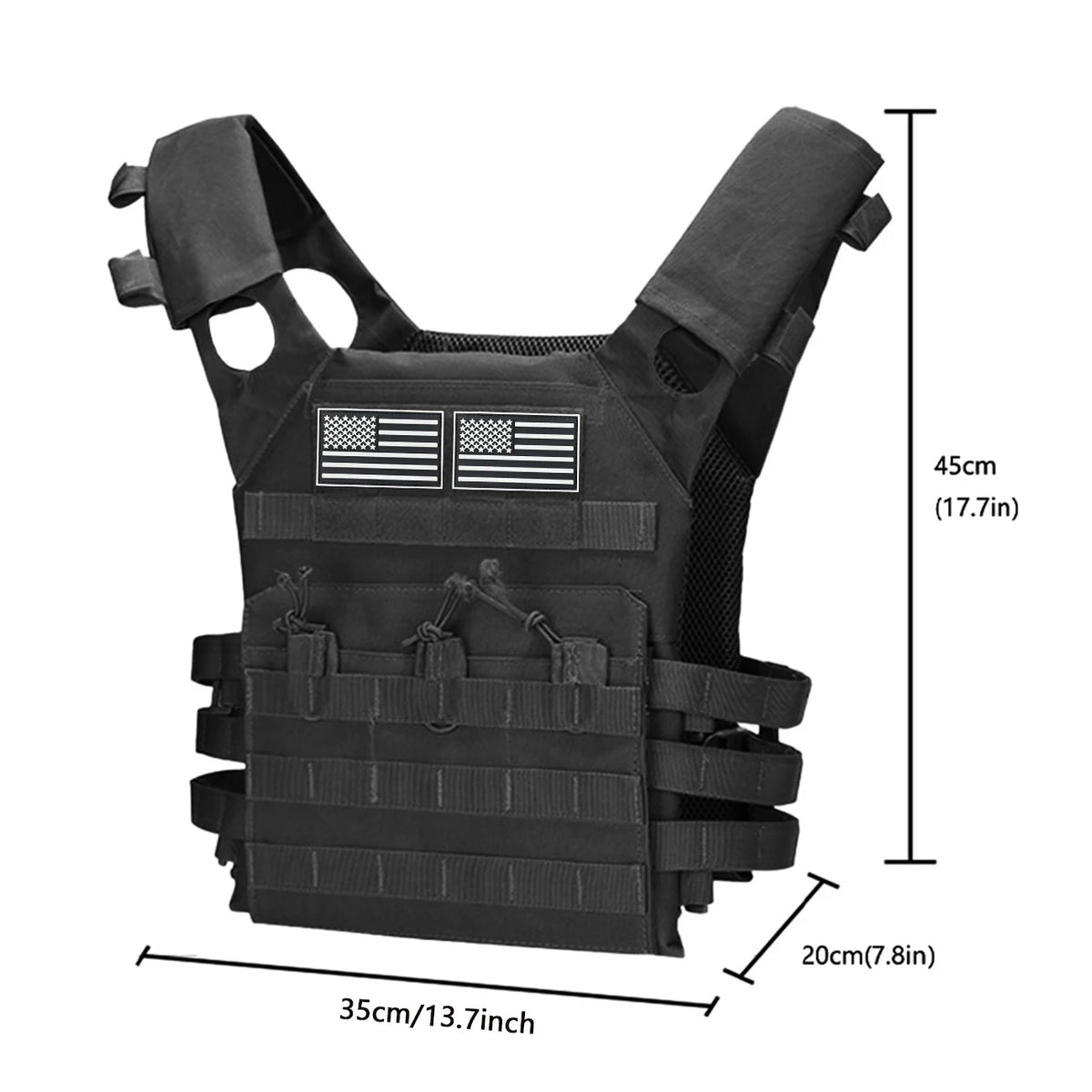 Lightweight hunting vest MOLLE system air cushion vest with adjustable shoulder straps for outdoor hunting sports