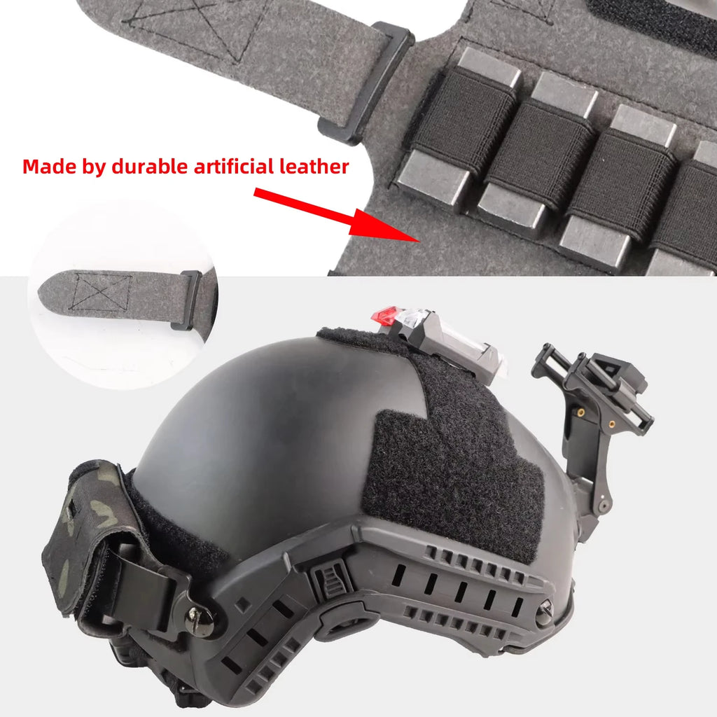 BOOIU Helmet Counterweight Tactical Helmet Balancing Weight Bag Counterbalance W/5 Counter Blocks for OPS Fast PJ MH Accessories