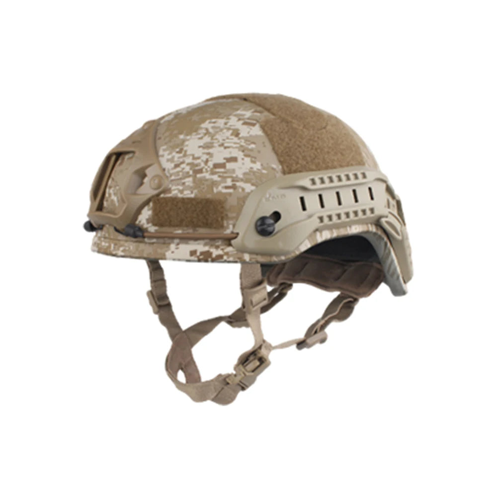 Emersongear Tactical ACH MICH 2001 Hunting Helmet Middle Covered ABS TC 2001 Helmet Advanced w NVG Shroud Side Rail Hand Protect