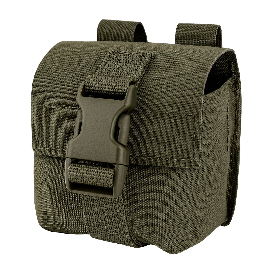 KRYDEX Tactical MOLLE Frag Grenad Pouch Waist Belt Storage Bag Small Handy Army EDC Glove Pouch Airsoft Hunting Shooting Gear