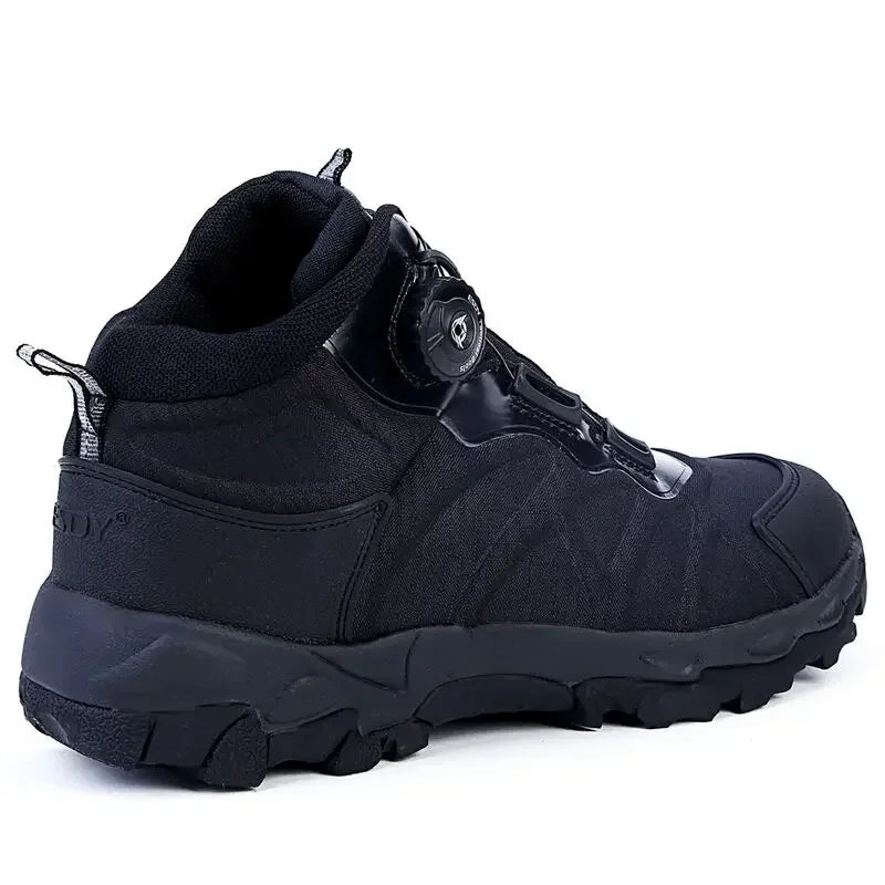 Men Tactical Boots Outdoor Hiking Shoes Leather Boots Autumn Winter Combat Ankle Shoes Hombre Special Training Boots