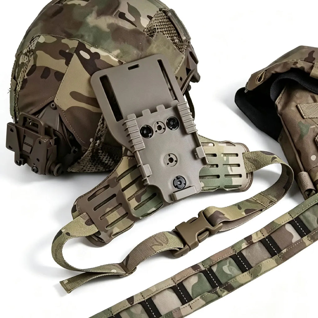 Leg Pistol Holster Thigh Platform Tactical Molle Holster Adapter Base Hunting Mid-Ride Leg Belt Loop with QLS kit Airsoft Gear