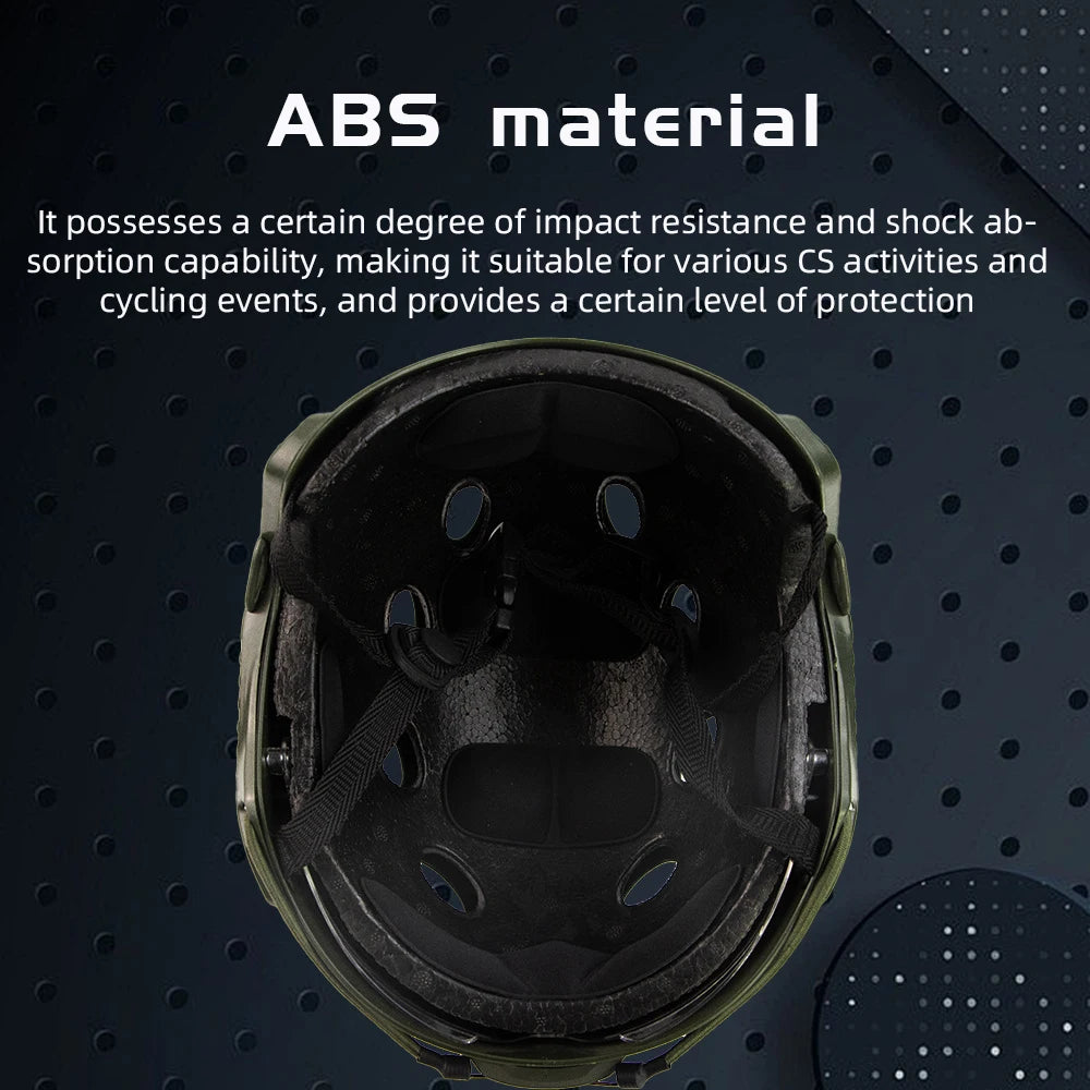 Xihan Simple FAST Tactical Helmet Vented & Non-Vented Lightweight Anti-Riot for Airsoft Cycling Hiking