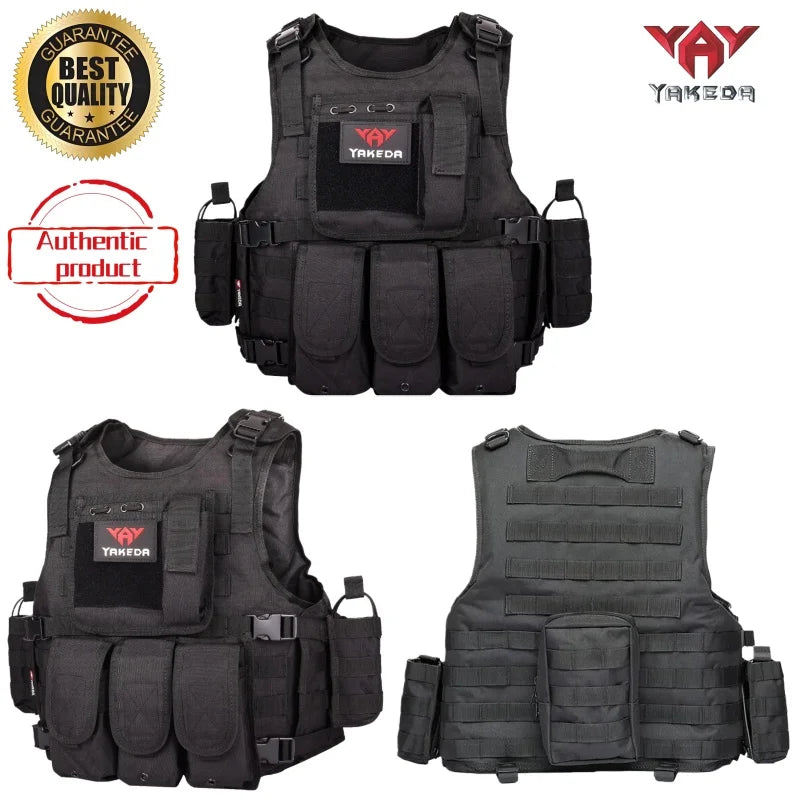 YAKEDA Multi-functional Wear-resistant Tactical Vest Outdoor Training Clothes Outdoor Equipment Protective Waistcoat