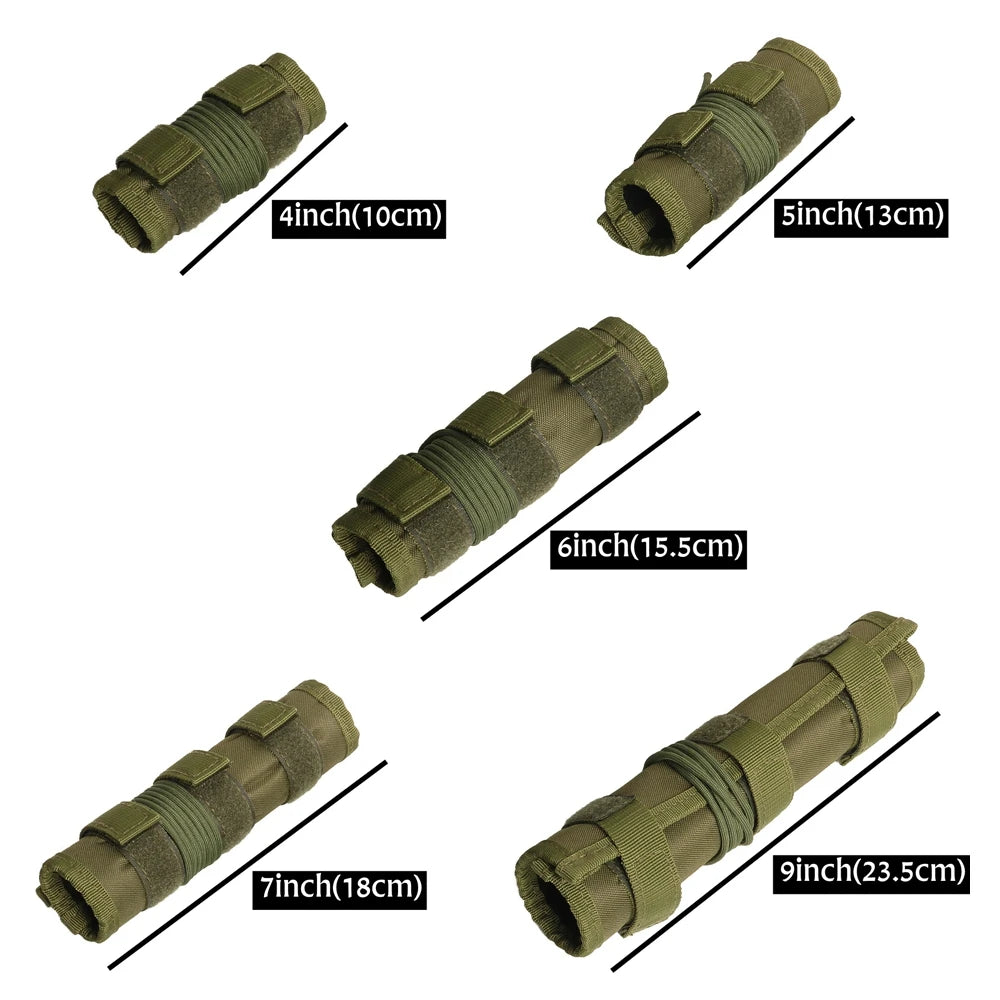 4/5/6/7/9inch Tactical Silencers Protective Cases For Hunting Shooting Silencers Protective Cove nylon Suppressor Cover