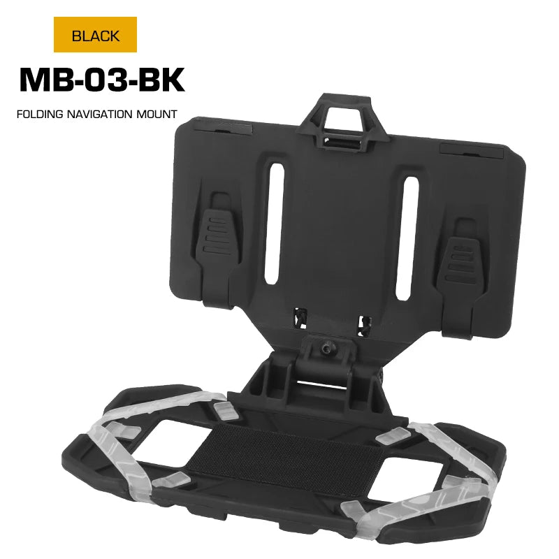 Tactical MOLLE Folded Navigation Board Mobile Phones Navigator Holder Map Chest Bag Admin Panel Hunting Vest Gear