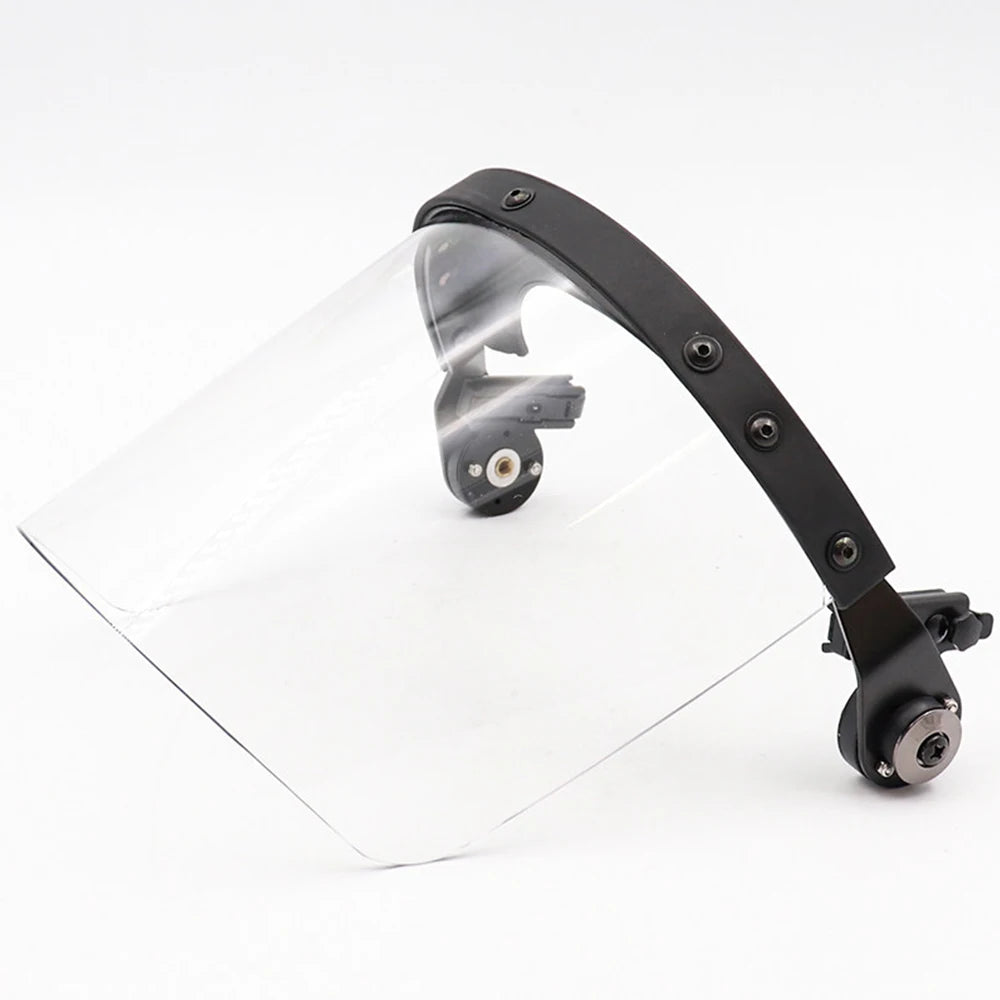 FAST/MICH Tactical Helmet - High-Strength Anti-Riot Clear Visor | Airsoft CS BB-Resistant Face Shield (Civilian Use)