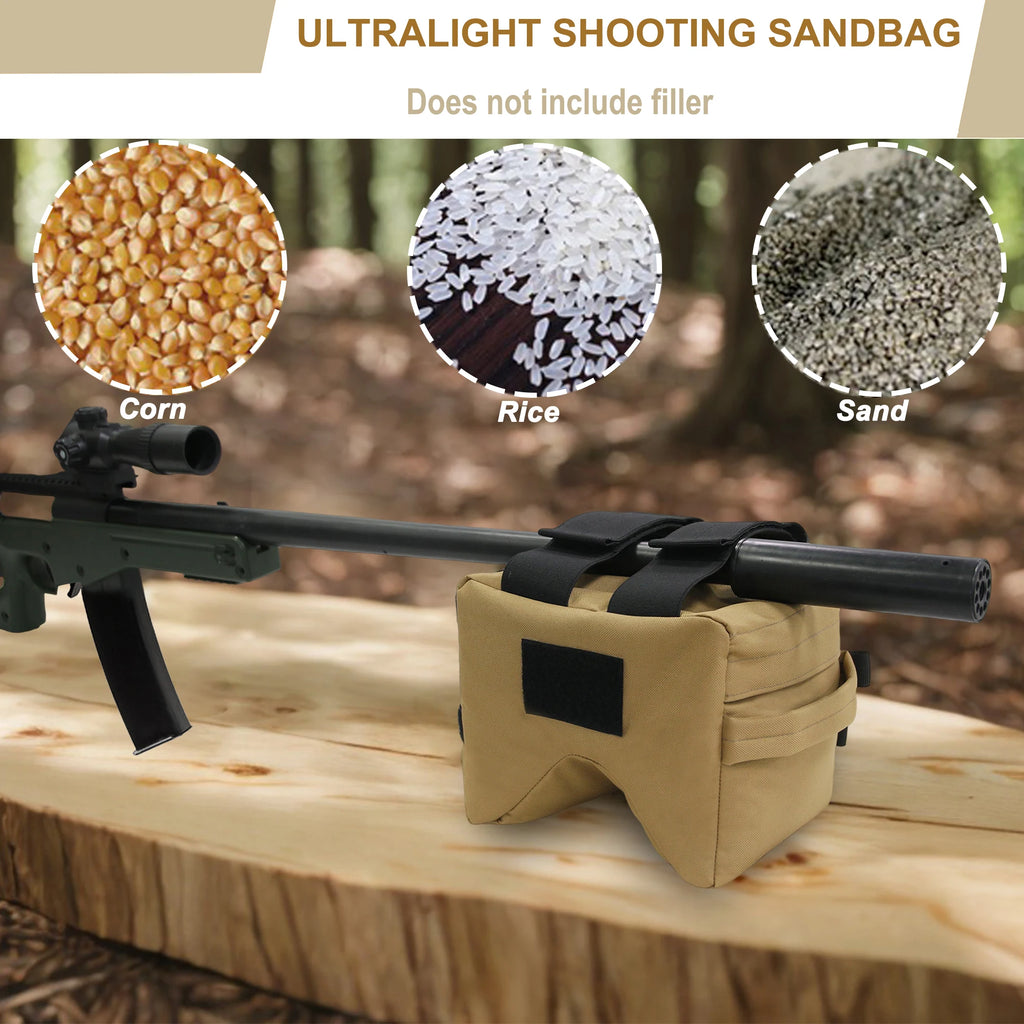 500D Nylon Hunting Shooting Bag Gun Rest Target Sports Shooting Bench Mount for Rifles Sniper Gun Airsoft Hunting Accessories