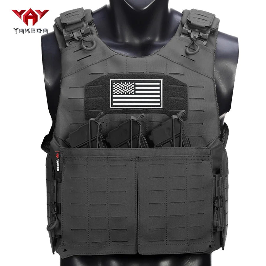 YAKEDA shoulder and waist quick disassembly hunting vest hidden triple equipment bag sports vest