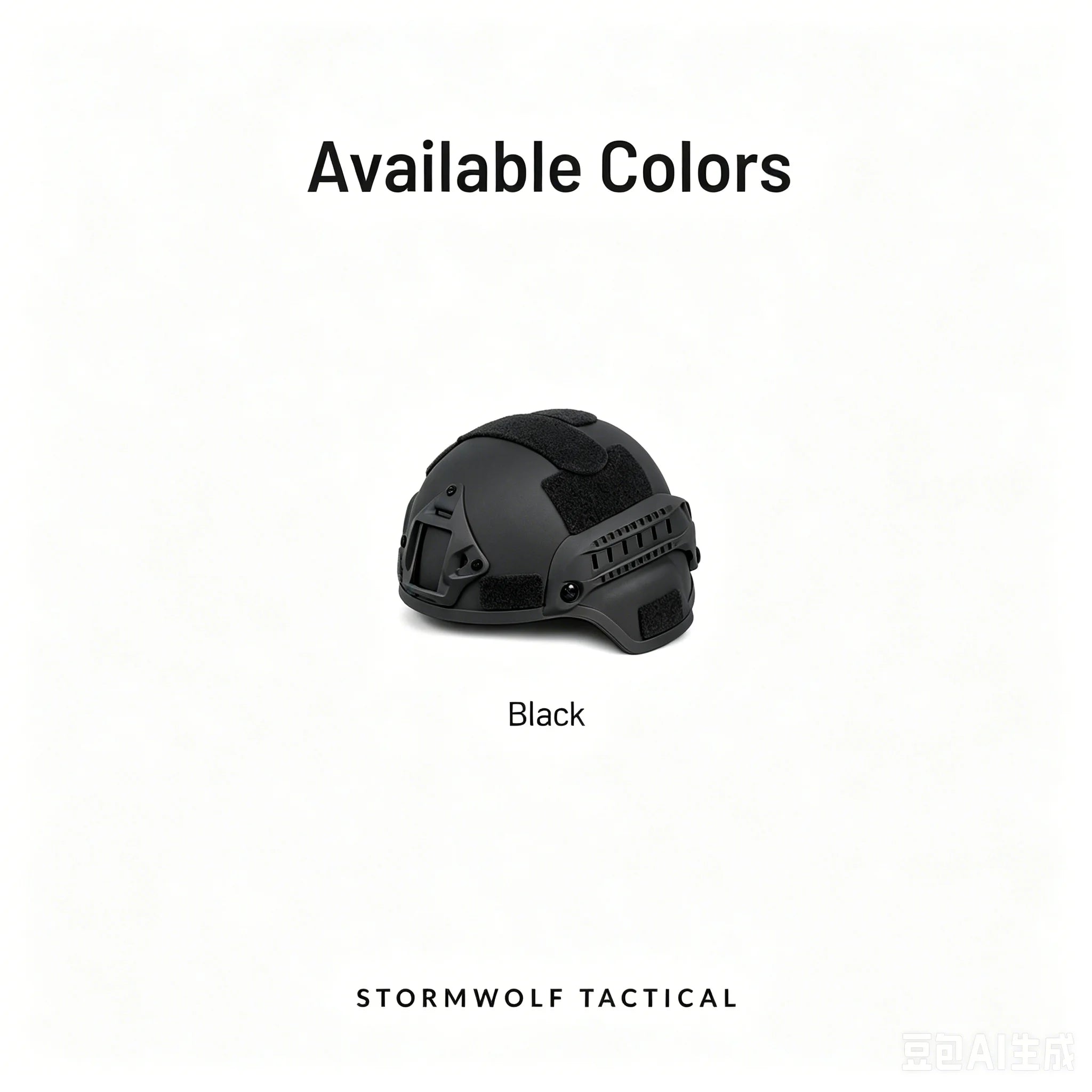 ABS MICH Style Outdoor Sports Helmet Lightweight Headgear with Side Rail Adjustable Fit for Outdoor Training