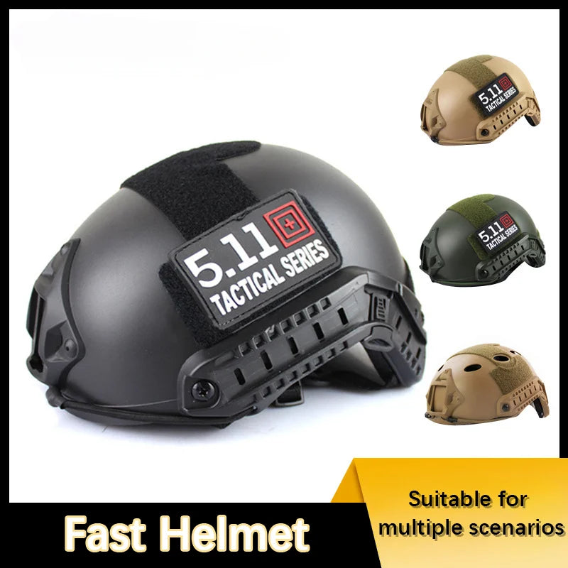 FAST Riot Helmet Quick Tactical Helmet ABS New Sports Outdoor PJ Air Gun Hunting Shooting CS Protective Equipment