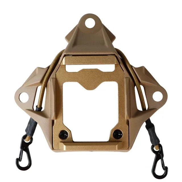 Mount Adapter Tactical Helmet Cuttlefish Adapted to FAST Helmet CNC Oxidised Aluminium Core Multi-functional Device Adapter Base