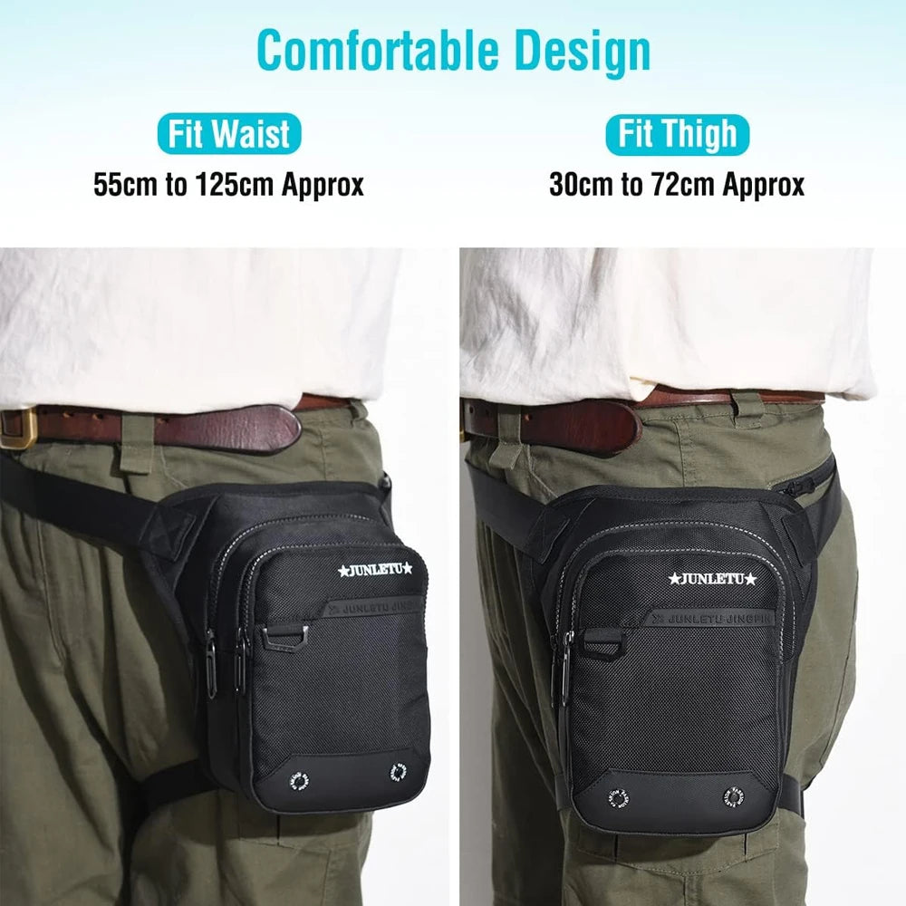 1PCS Drop Leg Bag For Men Women Thigh Bag With Leg Strap For Motorcycle Riding Hip Pouch Leg Fanny Pack Purse Crossbody Hiking