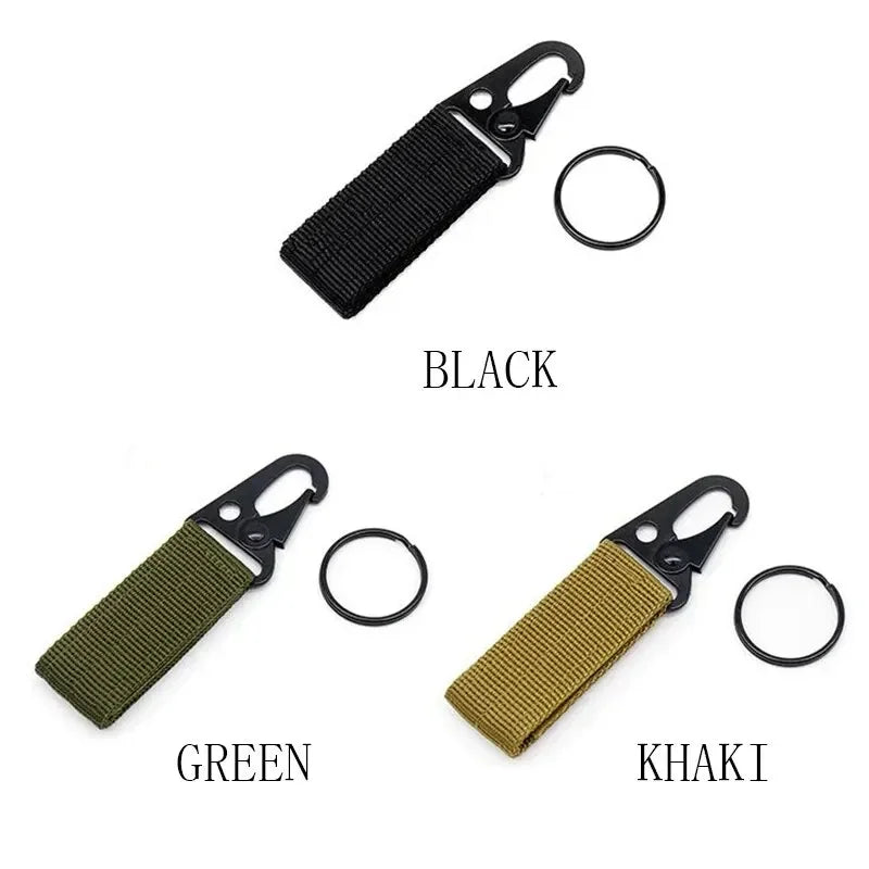 1/2/3pcs Outdoor Camping Carabiner Molle Tactical Backpack Key Hook Webbing Buckle System Belt Buckle Hanging Climbing Accessory