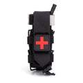 MOLLE Tourniquet Holder IFAK TQ Holder Tactical Medical Pouch Holster First Aid Kit Cross Patch/Bungee Cord